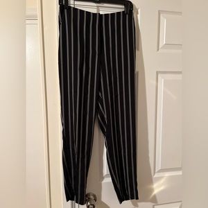 Black & white high rise ankle pants from Express